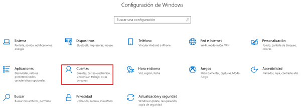 Configuración de Windows