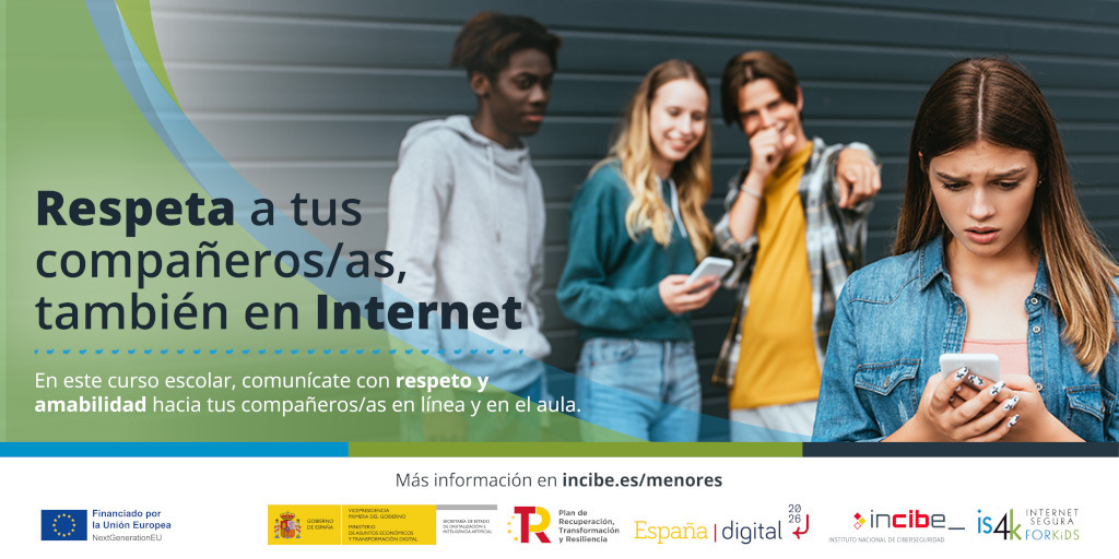 Respeta a tus compañeros/as, también en Internet | Menores | INCIBE