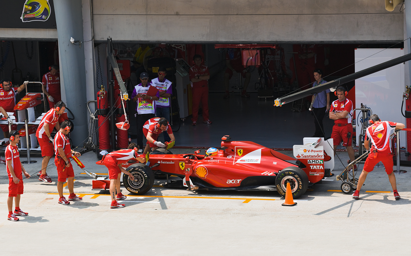 Coche de F1 rojo