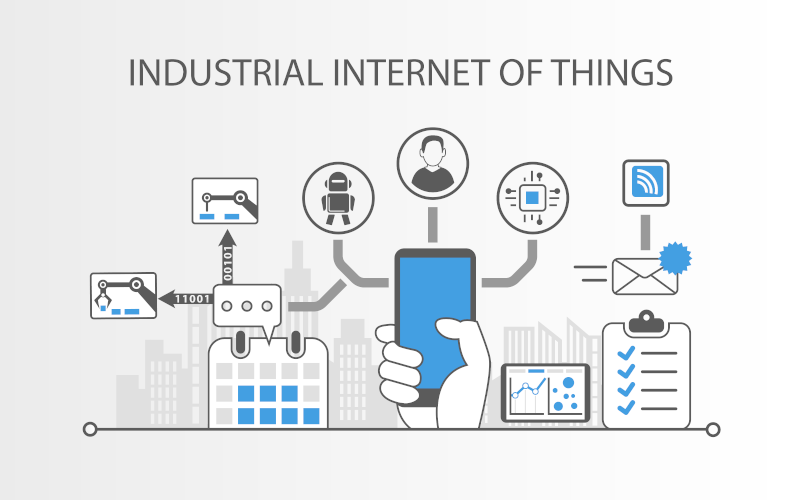 Decorative photo about Industrial Internet of Things