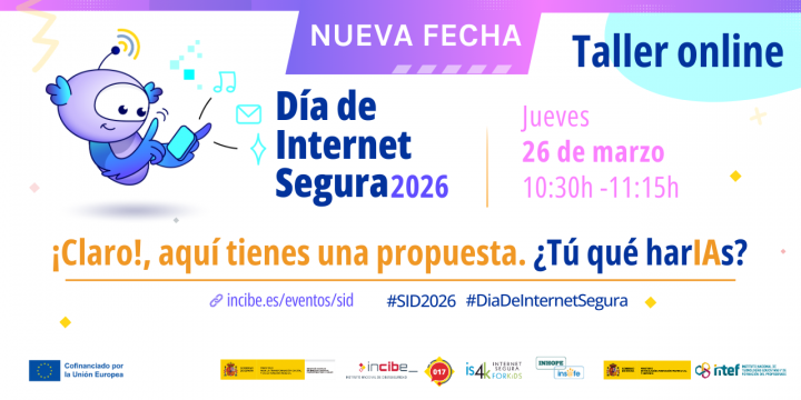 Taller online Día de Internet Segura 2026- jueves 26 de marzo