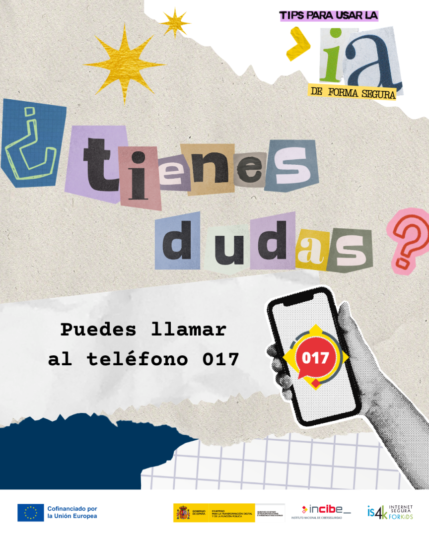 ¿Dudas con la IA? llama al 017