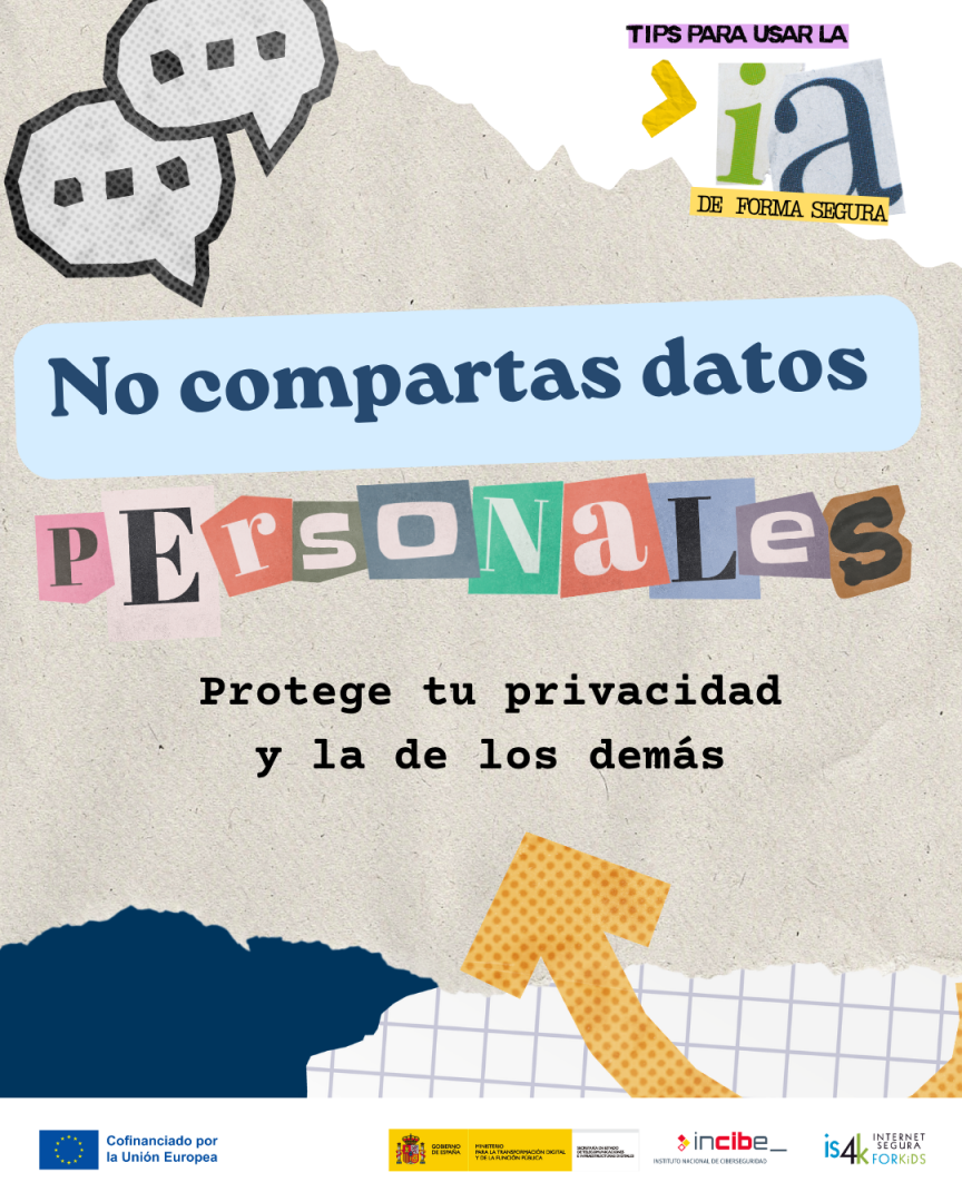 No compartas datos personales en la IA