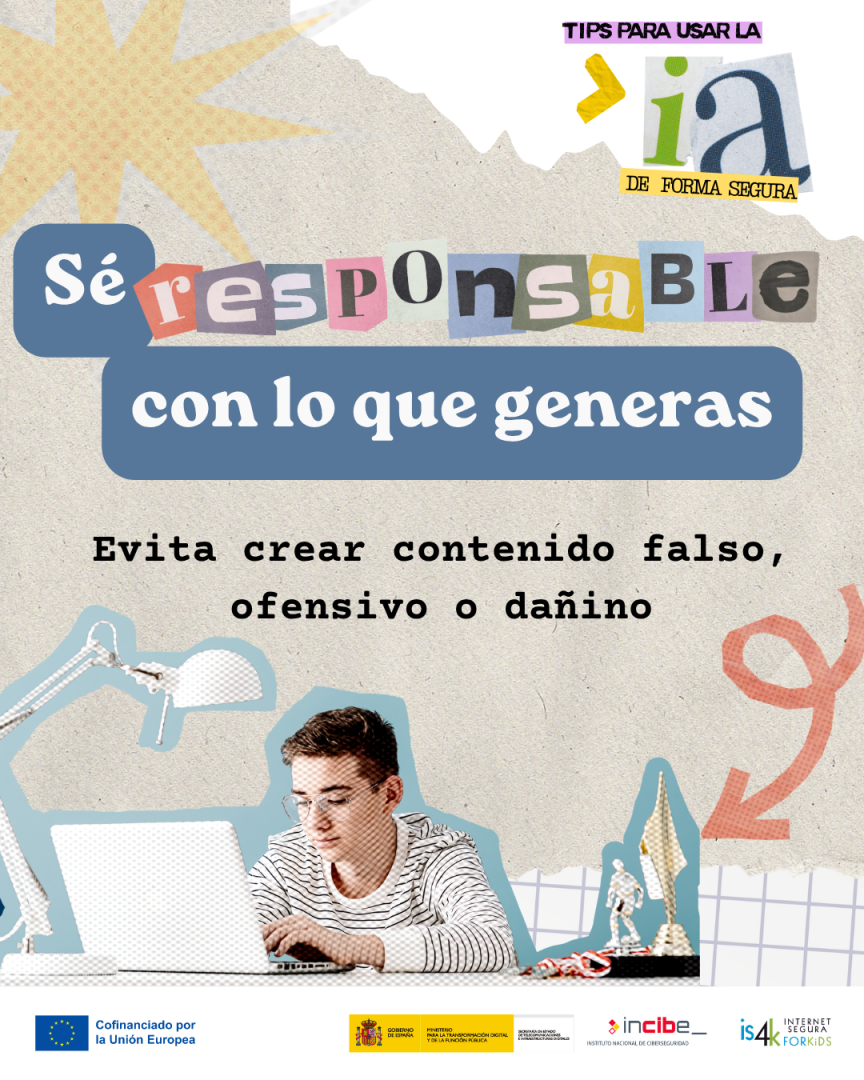 Se responsable con lo que generas con la IA