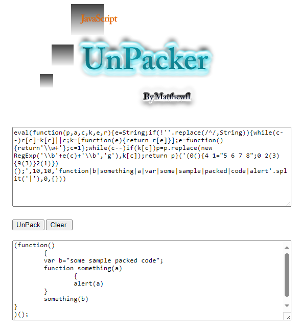 Ejemplo Uso Desofuscacion Herramienta UnPacker Revertiendo Patron Eval