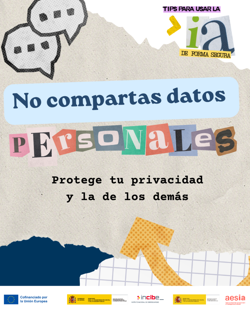 No compartas datos personales en la IA