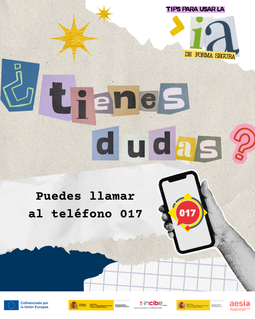 ¿Dudas con la IA? llama al 017