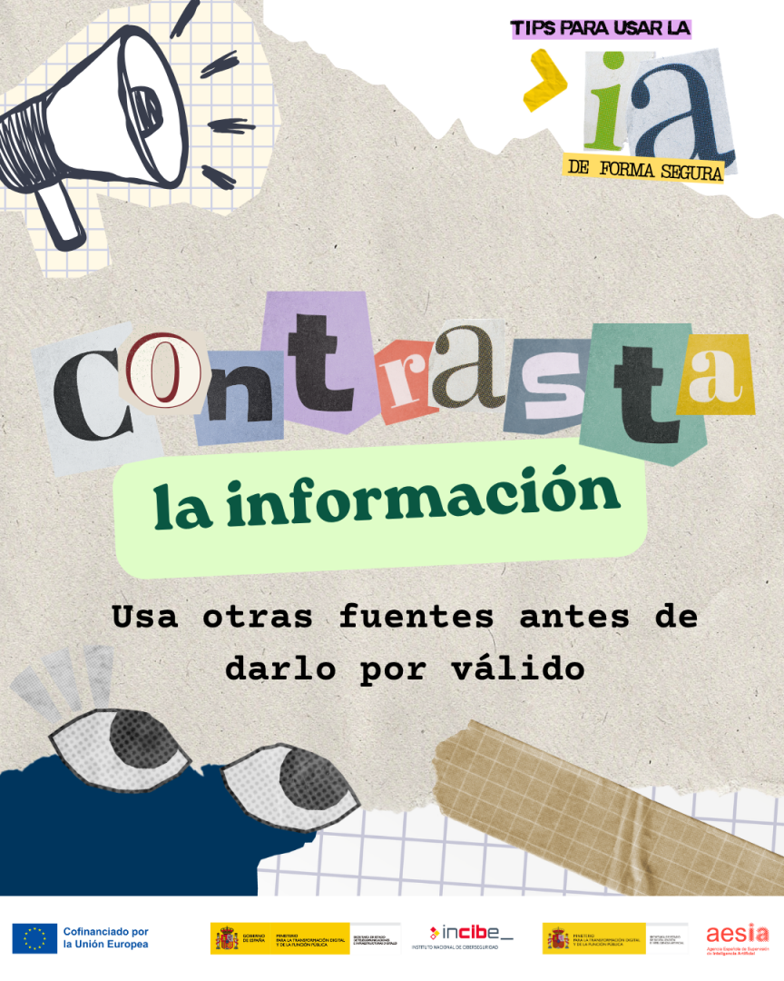 Contrasta la información de la IA