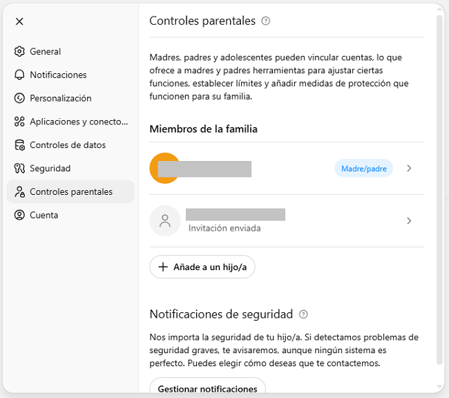 Controles parentales ChatGPT