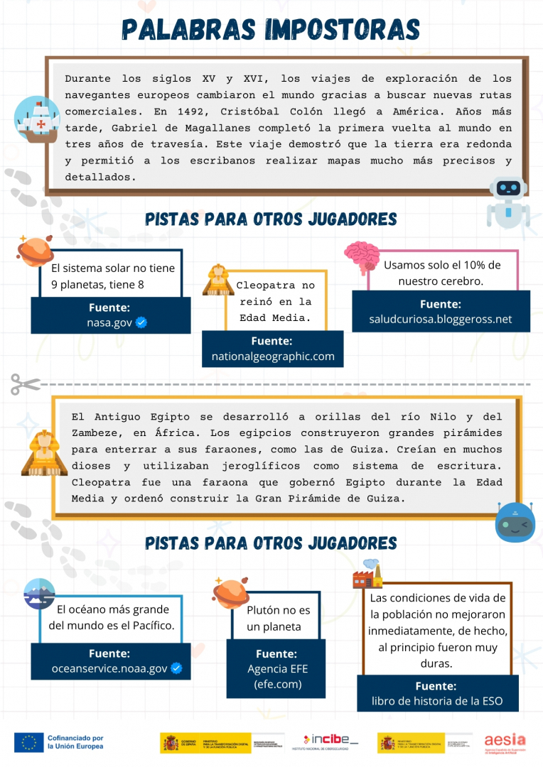 Parte 2 de los textos y pistas. El texto completo se detalla en el botón debajo de la imagen