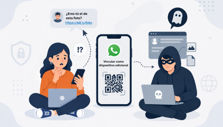 Ghostpairing. La nueva versión del robo de WhatsApp