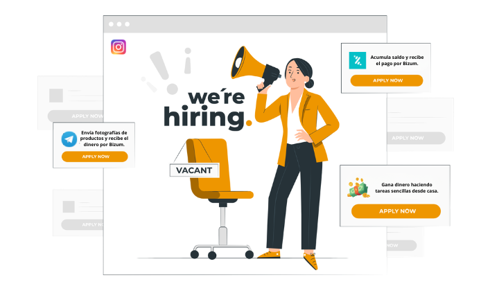 Falsa oferta de empleo en Telegram con tareas online exige pagos por Bizum