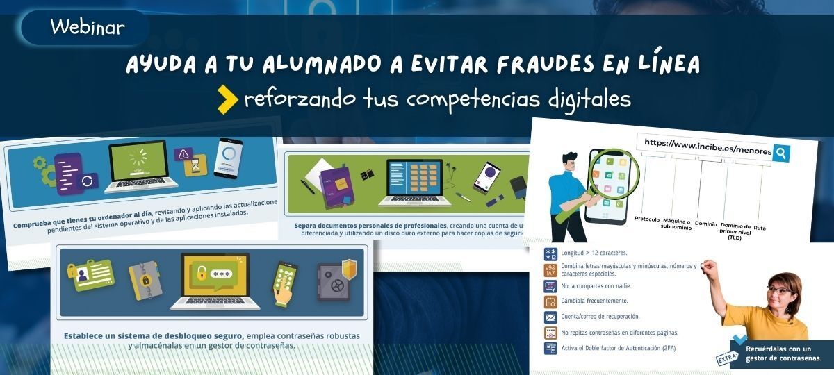 Ayuda a tu alumnado a evitar fraudes en línea reforzando tus competencias digitales