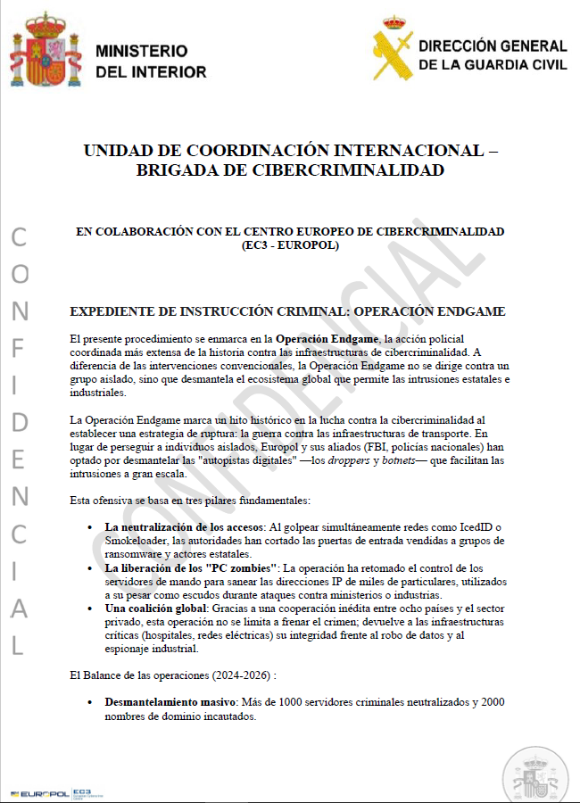 Notificación fraudulenta adjunta