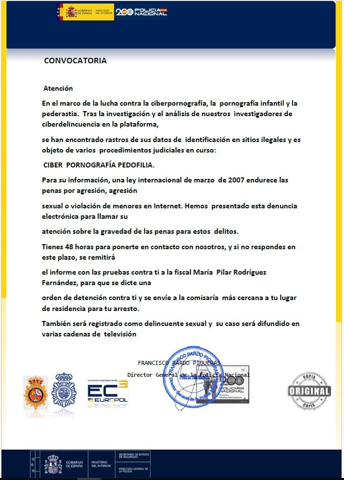 Adjunto de convocatoria