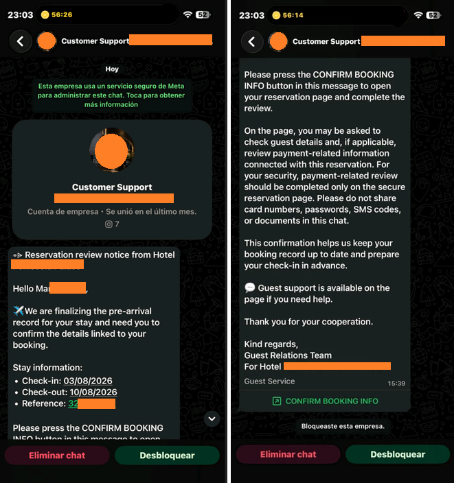 Conversación fraudulenta 2