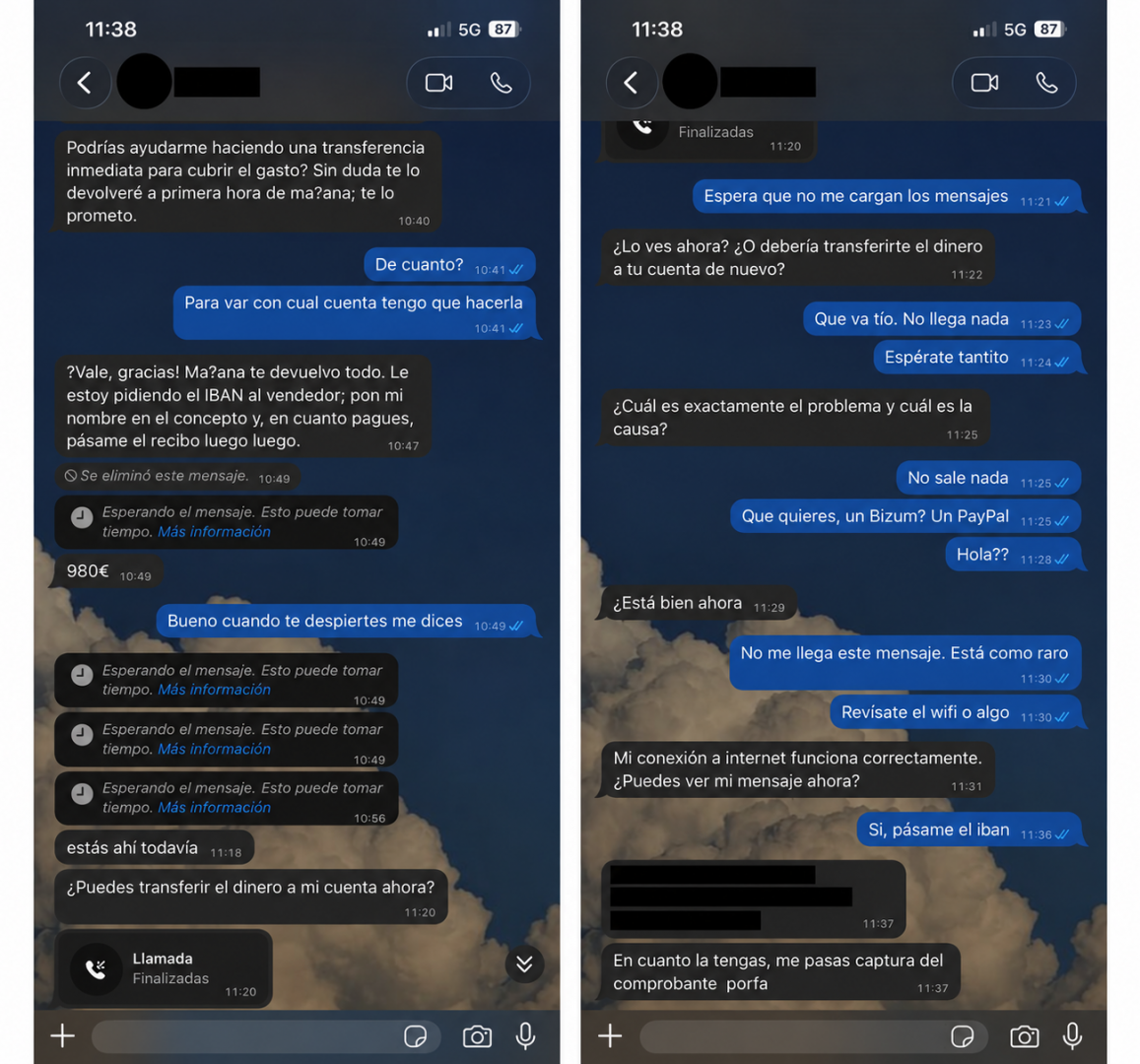 Conversación falsa