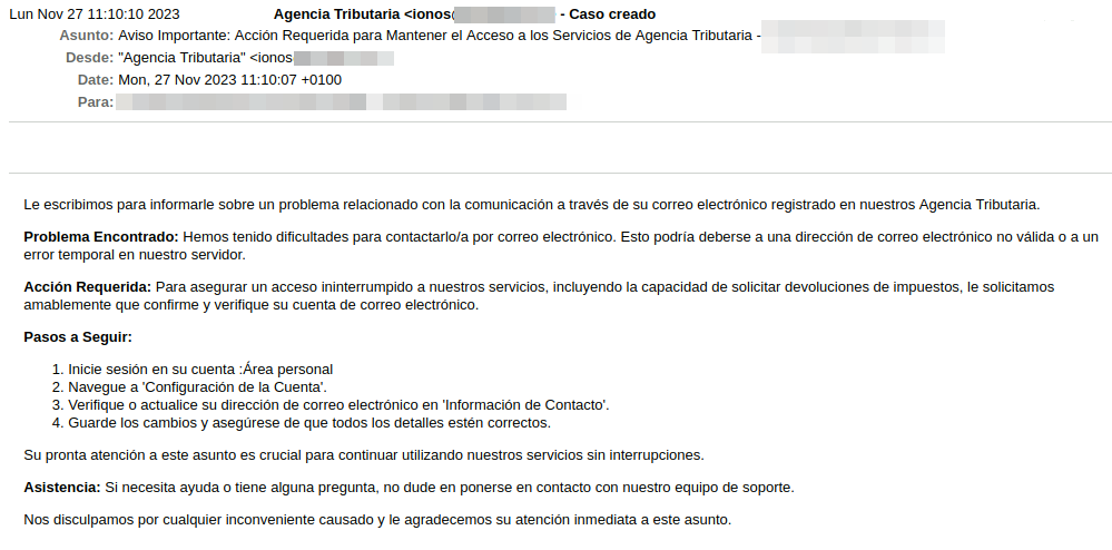 Correo fraude