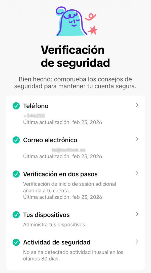 Verificación de seguridad