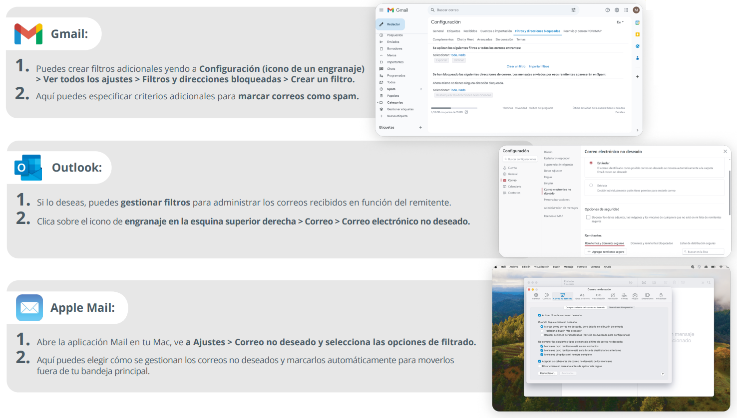 Filtros anti-spam