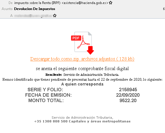 Imagen mail devolución