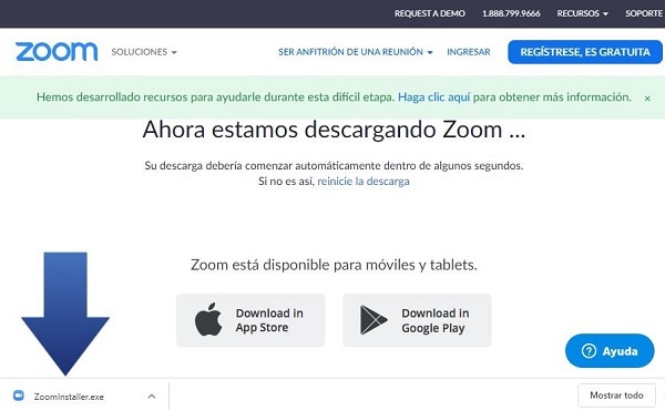 Centro de Descargas de Zoom
