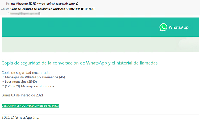 Correo WhatsApp