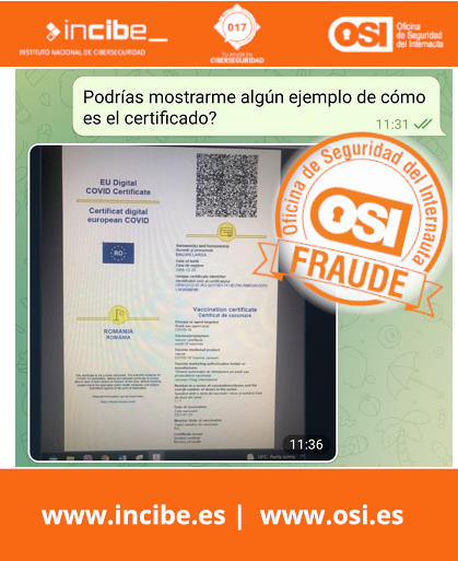 Foto del Certificado