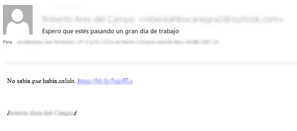 Evidencia mail falso 1