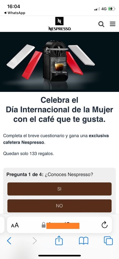 Evidencias del fraude de la cafetera Nespresso