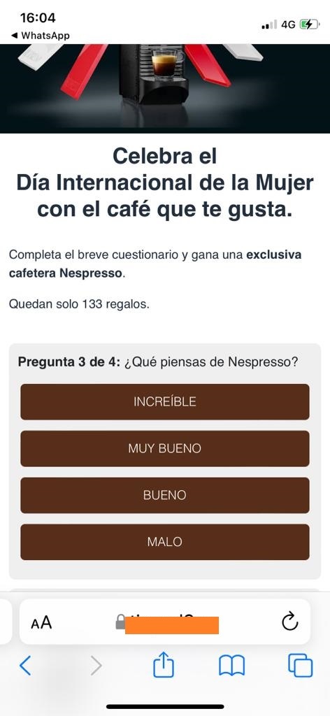 Evidencias del fraude de la cafetera Nespresso