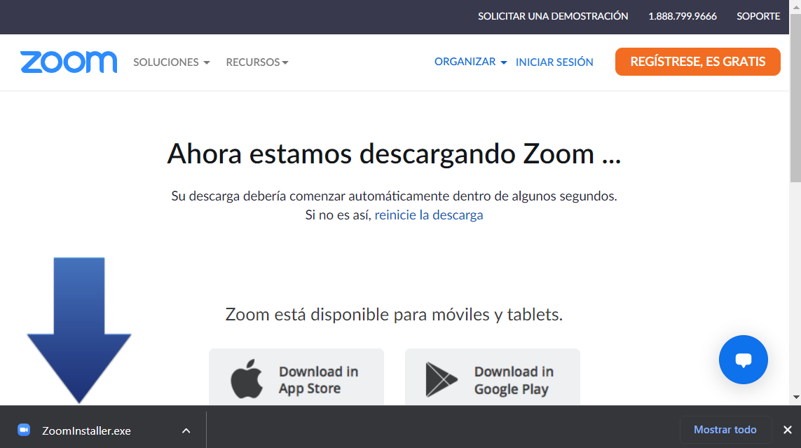 Descargando Zoom