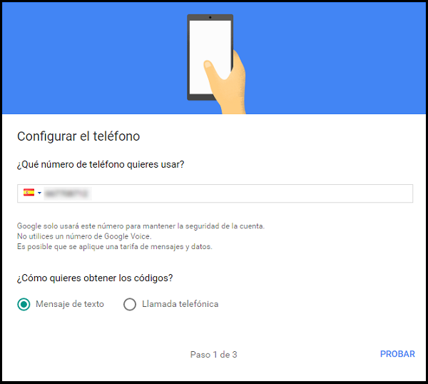 Configura el teléfono