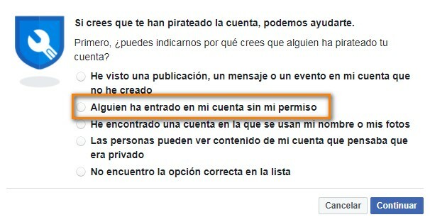 Cómo recuperar mi cuenta de Facebook