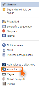 Imagen configuración perfil Facebook