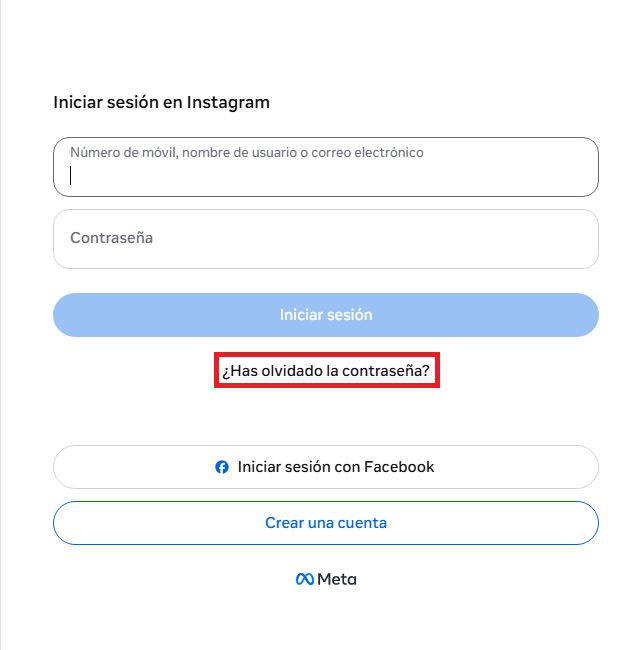 Captura de pantalla de Instagram