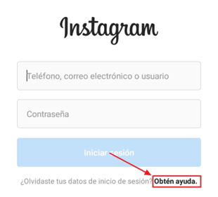 Captura de pantalla de Instagram