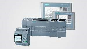 Imagen PLC, módulos y sistemas HMI.