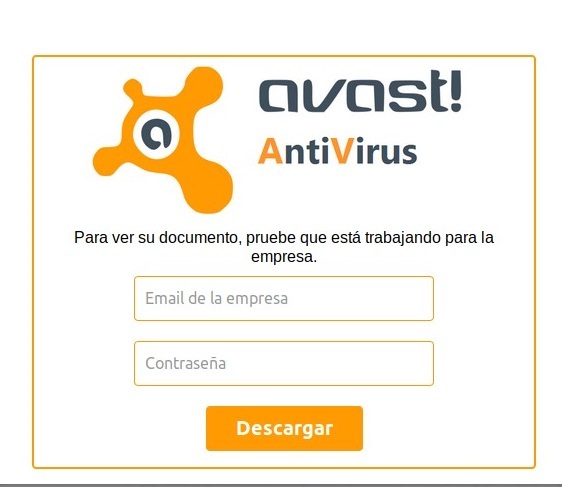 Página web de tipo phishing