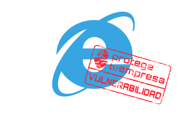 Logotipo IE con el sello de INCIBE vulnerabilidad.