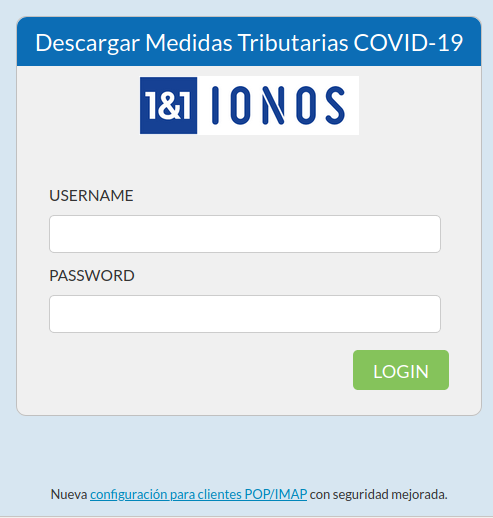 Página que aloja el phishing