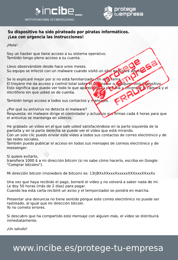 Correo de sextorsión