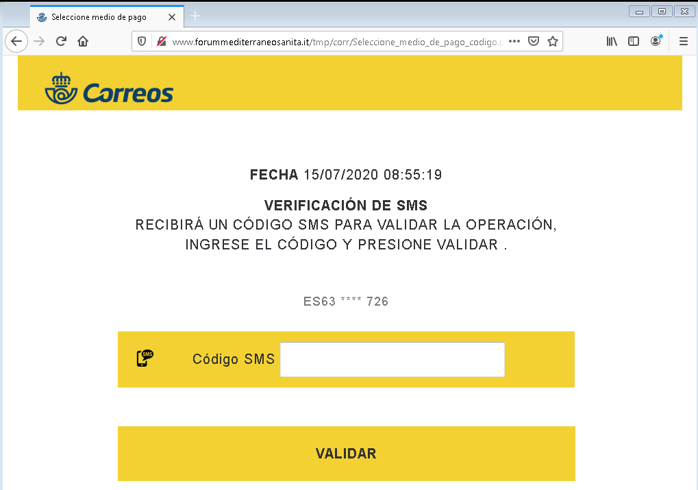 Correo electrónico de extorsión