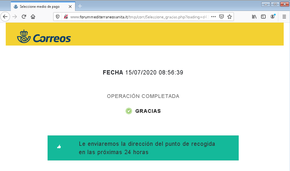 Correo electrónico de extorsión