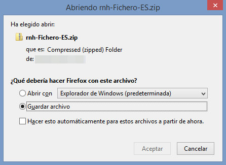 Captura descarga archivo comprimido con malware