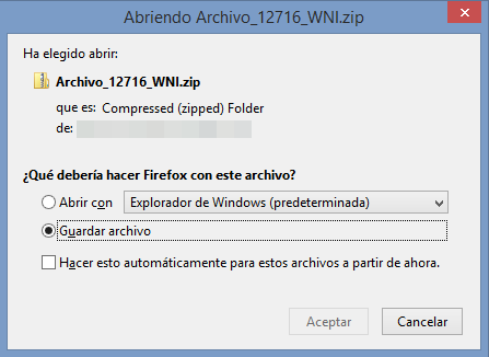 Captura descarga archivo comprimido con malware