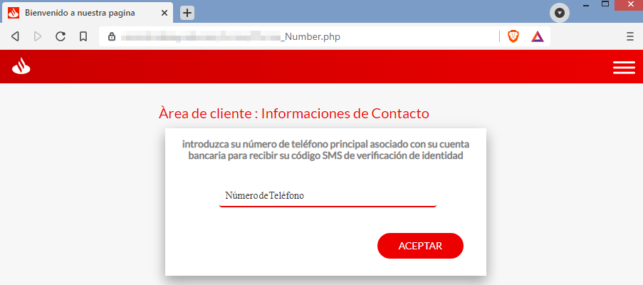 Solicitud de teléfono móvil