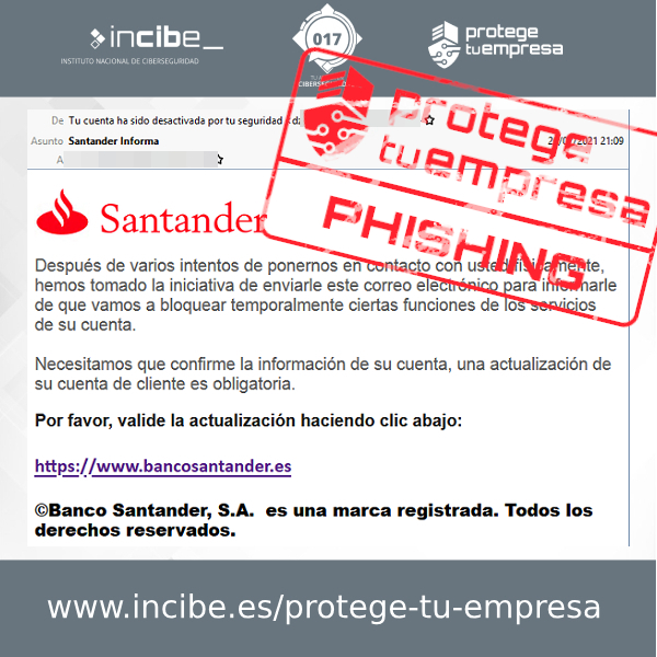 Captura del phishing