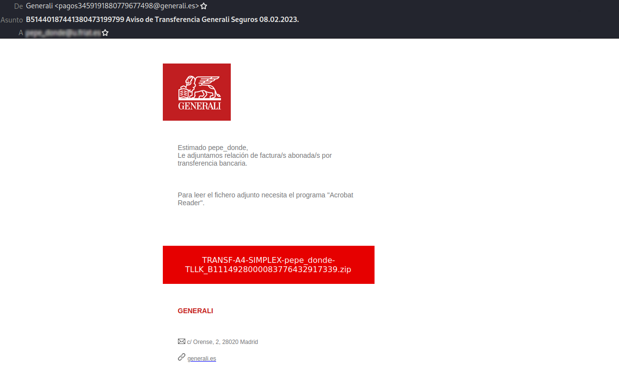 phishing factura 