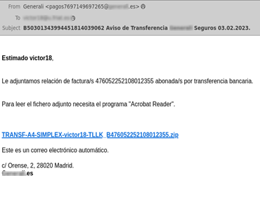 phishing factura venciada